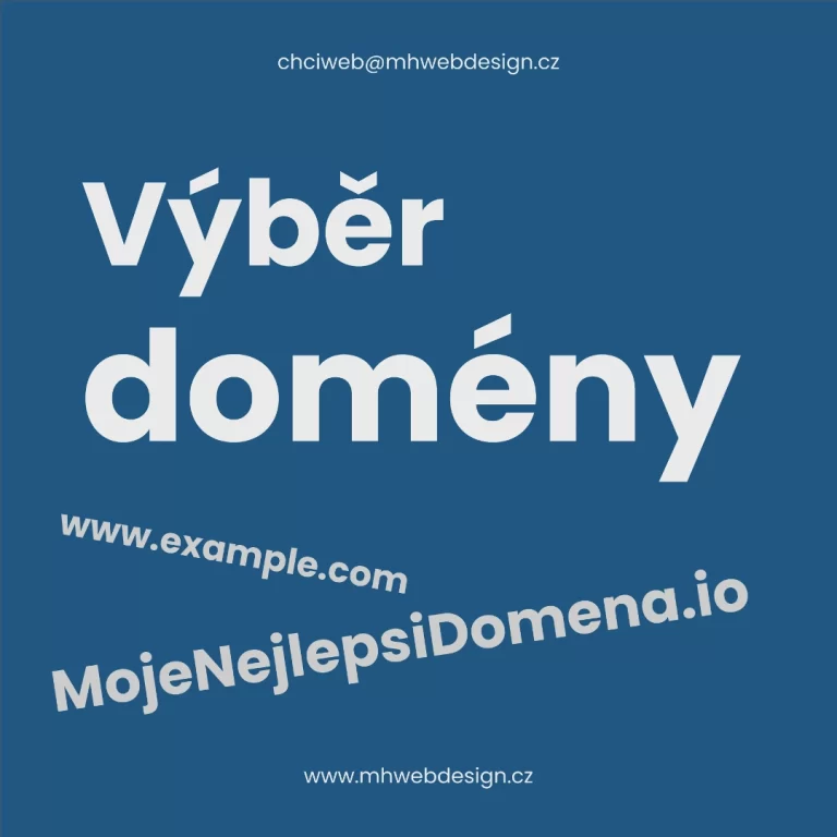 Náhledový obrázek - Výběr domény - Tvorba webových stránek MH Webdesign